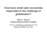 How have small open economies responded to the challenge of