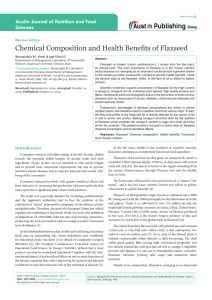 Chemical Composition and Health Benefits of Flaxseed