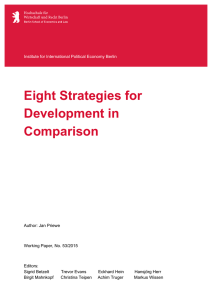 Eight Strategies for Development in Comparison