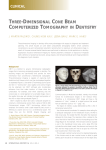 three-dimensional cone beam computerized tomography in dentistry