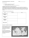 World Geography 3200 / 3202: Unit 1 – Plate Tectonics Name: In
