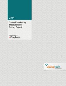 State of Marketing Measurement Survey Report