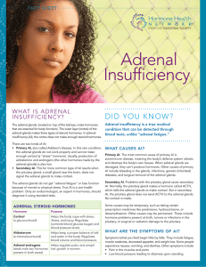 adrenal insufficiency - Hormone Health Network