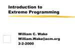 Introduction to Extreme Programming