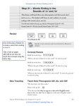 Step 21 – Words Ending in the Sounds of /v/ and /u