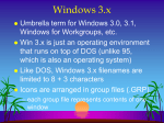 Brad`s lecture on Windows 3.x