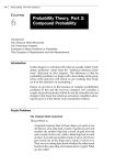 Probability Theory, Part 2: Compound Probability
