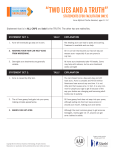 “TWO LIES AND A TRUTH” - American Academy of Dermatology