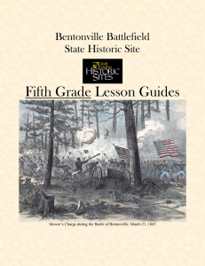 Fifth Grade Lesson - NC Historic Sites
