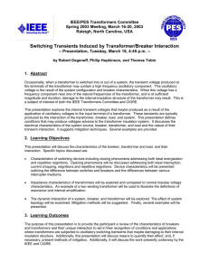 S03-Switching Transients Abstract