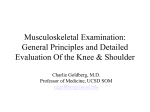 Musculoskeletal Examination: General Principles and Detailed