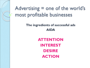 Advertising = one of the world`s most profitable