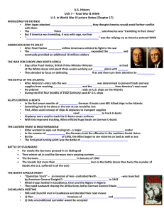 to Unit 7 - U.S. in World War II Lecture Notes (Students).