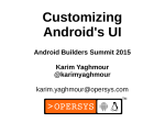Customizing Android`s UI