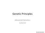 Genetic Principles