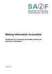 Making Written Information Accessible