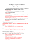 Middle East Economics Study Guide