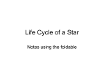 Life Cycle of a Star