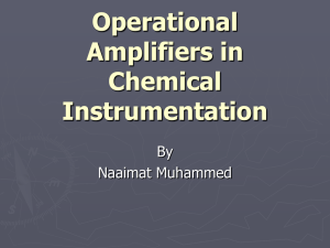 Operational Amplifiers in Chemical Instrumentation