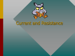 Current and Resistance