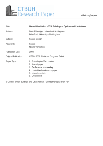 Natural Ventilation of Tall Buildings – Options and Limitations