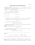 Unitary Matrices and Hermitian Matrices