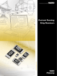 Current Sensing Chip Resistors