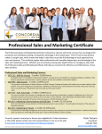 Professional Sales and Marketing Certificate
