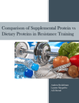 Comparison of Supplemental Protein vs Dietary Proteins in
