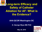 Long-term Efficacy and Safety of Catheter Ablation for AF: What is