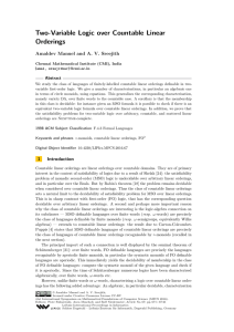 Two-Variable Logic over Countable Linear Orderings