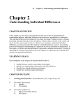 Chapter 2: Understanding Individual Differences