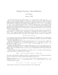 Random Processes - Basic Definitions