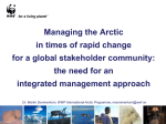 Managing the Arctic in times of rapid change for a