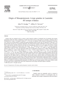 Origin of Mesoproterozoic A-type granites in Laurentia
