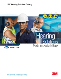 Hearing Protection Solutions Catalog