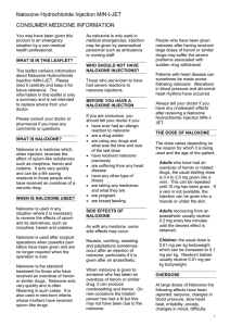 Naloxone Hydrochloride Injection MIN-I-JET CONSUMER