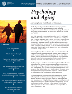 Psychology and Aging - American Psychological Association
