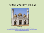Sunni v Shiite Islam - Lomira School District