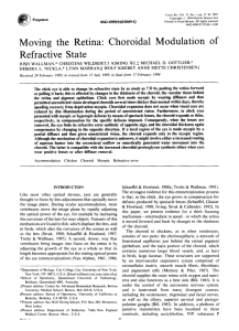 Moving the Retina: Choroidal Modulation of Refractive State