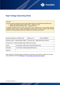 High Voltage Operating Rods