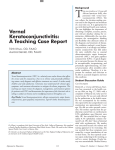 Vernal Keratoconjunctivitis: A Teaching Case Report