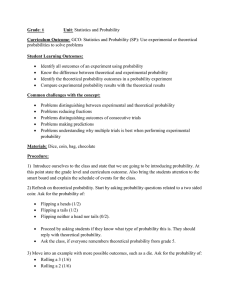 Grade 9 Probability - Ms. Ashley Vautour