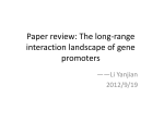 The long-range interaction landscape of gene promoters