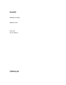 Oracle9i Database Concepts