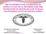 development and validation of simple analytical methods