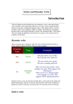 Stative and Dynamic Verbs