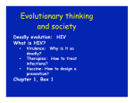Evolutionary thinking and society