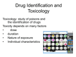 Drug Identification and Toxicology lecture