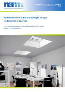 An introduction to natural daylight design in domestic properties